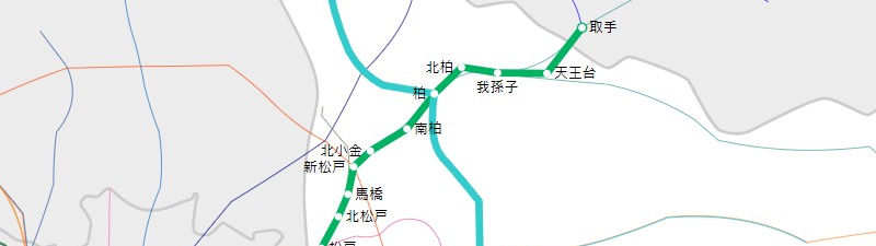 Sample image showing all stations for JR line